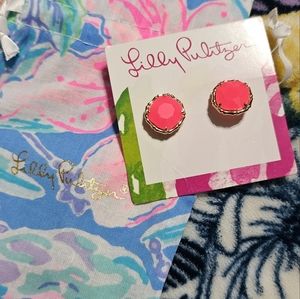 Lilly Pulitzer studs pink
